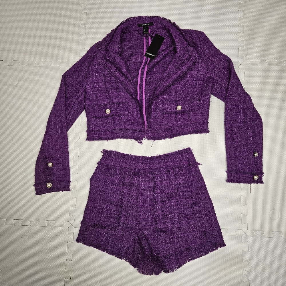 Forever 21 Co ord Matching Shorts Suit